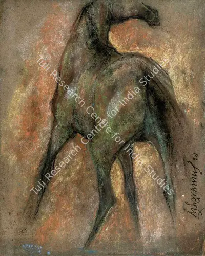 Sunil Das (Artist), Horse Series, Drawing