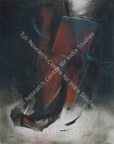 Paresh Maity (Artist), Abstract Landscape, 1993, Drawing