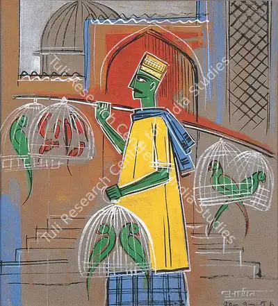 K.C. Aryan (Artist), Untitled, 1954, Painting