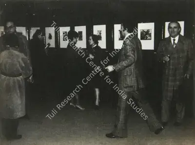 Unknown (Photographer), Opening of Chittaprosad's exhibition, Prague, 1979, Contemporary Photograph