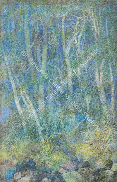 Ustad Allah Bukhsh (Artist), Untitled (Forest), 1950, Painting