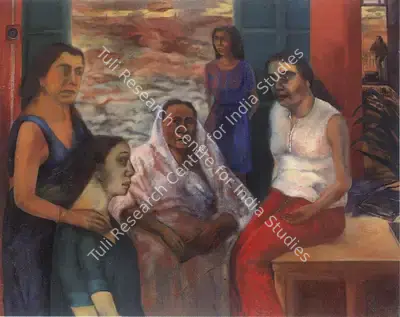 Nalini Malani (Artist), Intimacy (His Life 5), 1981, Painting