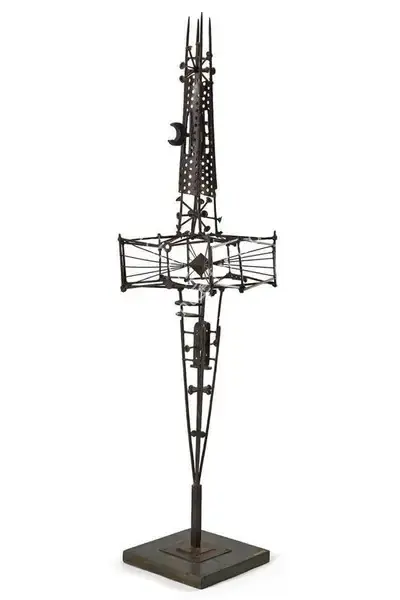 A.M. Davierwalla (Artist), Crystal and Gold: A Monument to a Memory, 1968, Sculpture