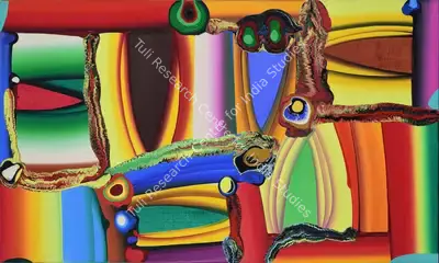 Bose Krishnamachari (Artist), Stretched Bodies, 2012, Painting