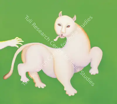 Manjit Bawa (Artist), Untitled (Mystic Tiger), 1993, Painting