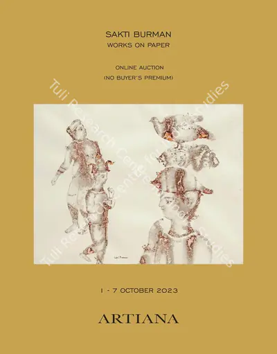 Artiana (Auction House), Sakti Burman, 2023, Auction Catalogue