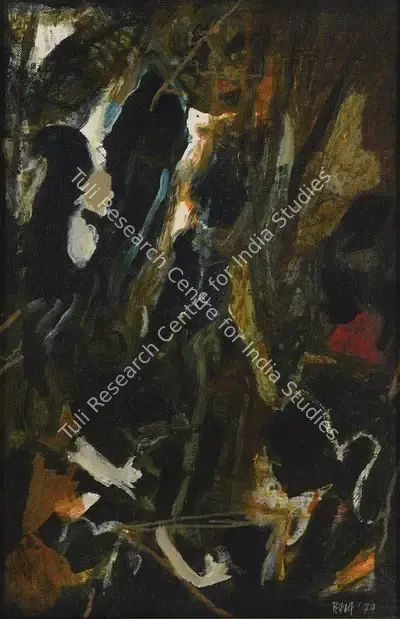 S.H. Raza (Artist), Untitled (Composition), 1974, Painting