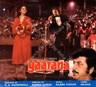 H.A. Nadiadwala (Producer), Yaarana, 1981, Song-Synopsis Booklet