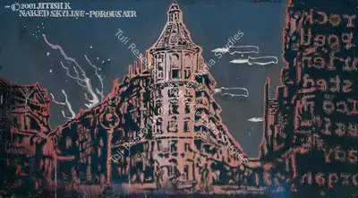 Jitish Kallat (Artist), Naked Skyline - Porous Air, 2001, Painting