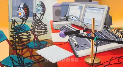 Rambali Chauhan (Artist), Akashwani, 2009, Painting