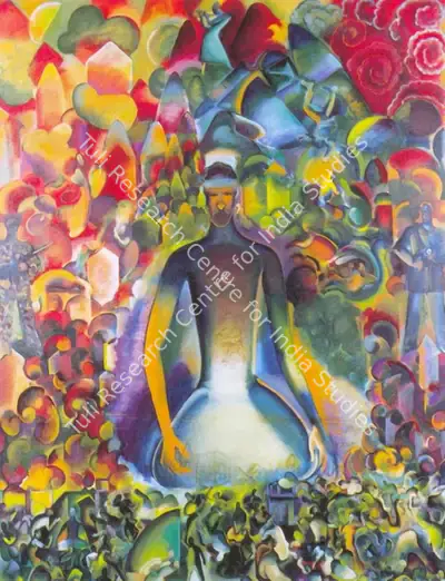 G.M. Sheikh (Artist), Untitled, 1995, Painting