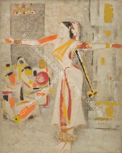 K.K.&nbsp;Hebbar (Artist), On the Stage, 1962, Painting