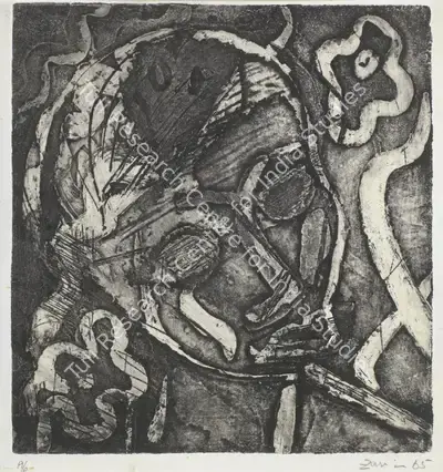 Zarina Hashmi (Artist), Untitled (Artist's Proof 1965), 1965, Graphic Art