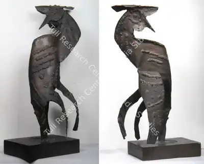 Sankho Chaudhuri (Artist), Cock, Sculpture