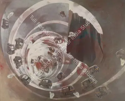 Arunanshu Chowdhury (Artist), Merrily, Merrily, Merrily…, 2006, Painting
