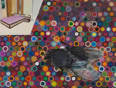 Bharti Kher (Artist), The Walls Have Ears (The Private Softness of Skin), 1999, Painting