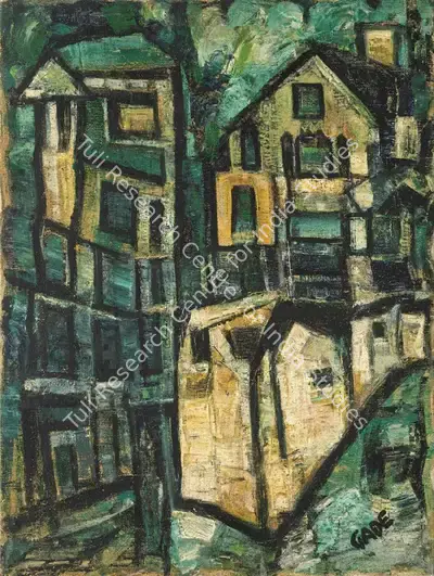 H.A. Gade (Artist), Houses, 1959, Painting
