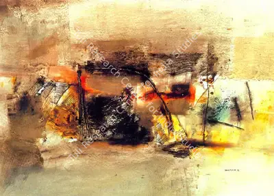 Laxman Shreshtha (Artist), Untitled, 1998, Painting