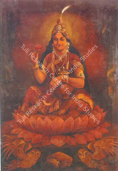 Bengal School (Artist), Goddess Laxmi, 1910, Painting