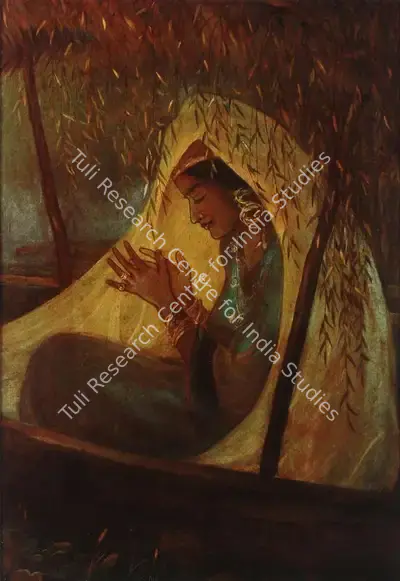 S.N. Gupta (Artist), The Firefly, 1946, Painting