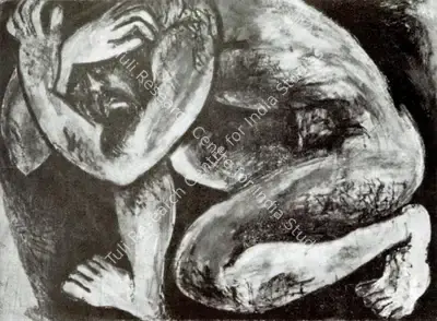 P. Manickam (Artist), Adam, Painting