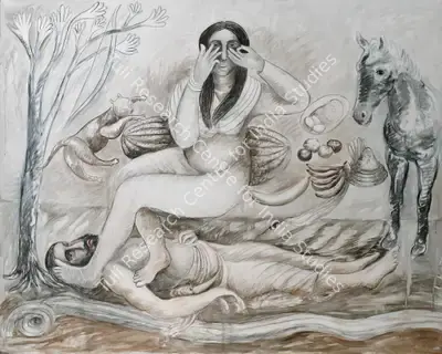 Manjit Bawa (Artist), Mirza Sahib, 1993, Painting