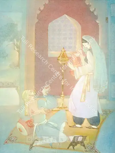 Shakuntala Kulkarni (Artist), From The Omar Khyyam, 1952, Painting