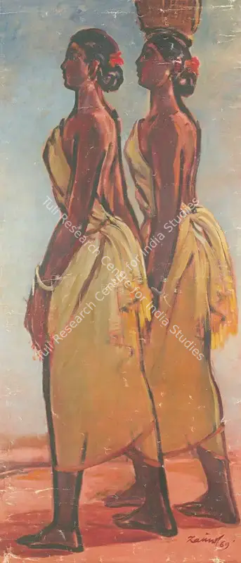 Zainul Abedin (Artist), Santhal Women, 1969, Painting