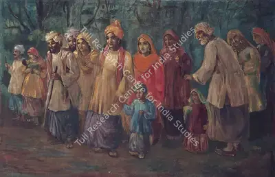 Ustad Allah Bukhsh (Artist), Baraat, 1943, Painting