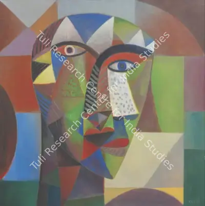Rakesh Kumar Gupta (Artist), Head II, 2016, Painting