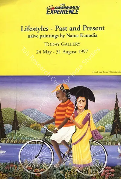 Nayanaa Kanodia (Artist), Lifestyles - Past and Present, 1997, Solo Exhibition Invitation