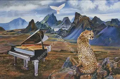 Kaleka, Ranbir (Artist). Ballad Of The Silent Guardian, 2021 | Painting, AG.Onl/29.09.21, 2021 · Asta Guru