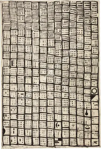 Hashmi, Zarina (Artist). Destroyed City, 2017 | Graphic Art, So.Lon/30.09.25, 2025 · Sotheby's