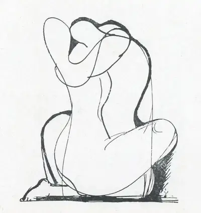 Prodosh Dasgupta (Artist), Untitled, Drawing