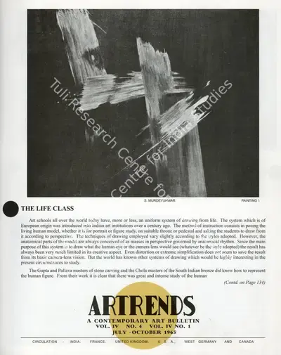 Janakiram, P.V. (Editor). Artrends - A Contemporary Art Bulletin. 4 & 5(4 & 1). Madras: Progressive Painters, July-October 1965 | Bulletin | FineArts | 00842094