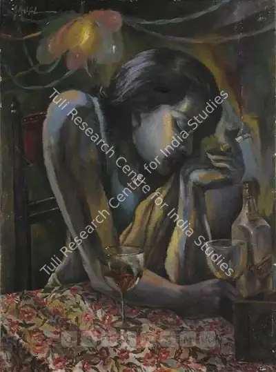 Sajal Roy (Artist), Untitled, 1961, Painting