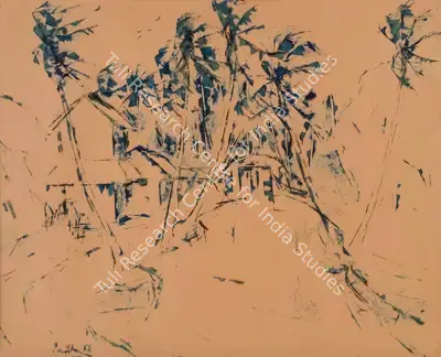 Paniker, K.C.S. (Artist). Untitled, 1958 | Drawing, Sa.Mum/07.06.17, 2017 · Saffronart