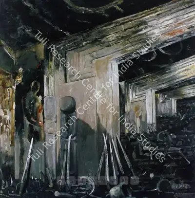 Shibu Natesan (Artist), Futility Of Device, 1995, Painting