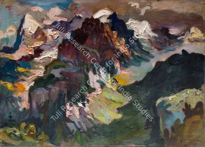 Walter Langhammer (Artist), Untitled, 1955, Painting