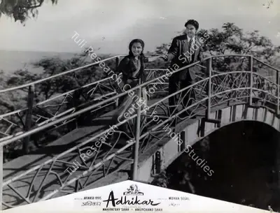 Anupchand Shah (Producer), Adhikar, 1954, Lobby Card