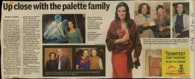 Monika Adlakha (Reporter), Up Close with the Palette Family, 2005, Newspaper Clipping