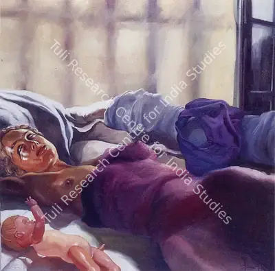 Bikash Bhattacharjee (Artist), In Morning, 1985, Painting