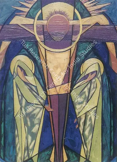 Sabavala, Jehangir (Artist). Crucifixion I. Oil on Canvas, 1958 | Pilgrim, Exile, Sorcerer | Painting | FineArts | 00182401