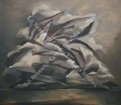 Jehangir Sabavala (Artist), The Intangible Menace, 1963, Painting
