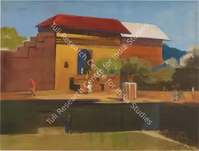 Govind Madhav Solegaonkar (Artist), Untitled (Village Scene), Painting