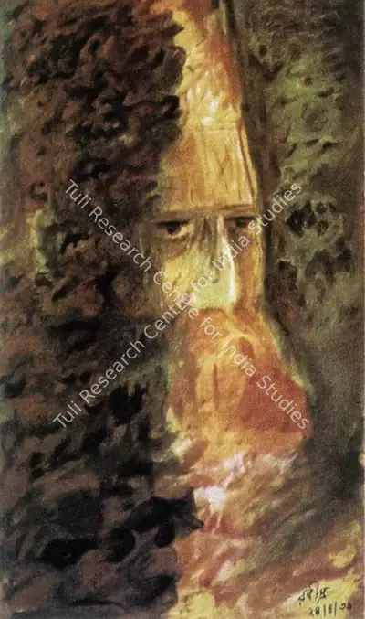 Rabindranath Tagore (Artist), Untitled, 1936, Painting