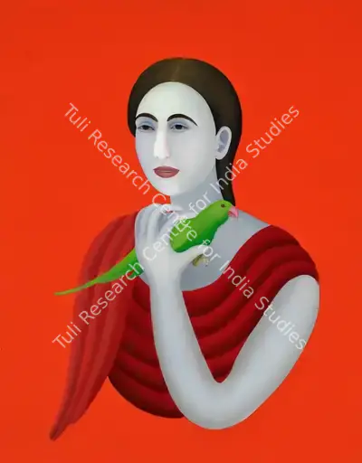 Bawa, Manjit (Artist). Untitled (Woman and Bird), 2000 | Painting, Ch.NeY/25.03.26, 2026 · Christie's