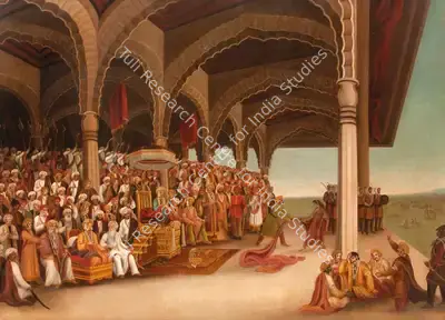 Early Bengal School (Artist), Untitled (Disrobing of Draupadi), 1890, Painting
