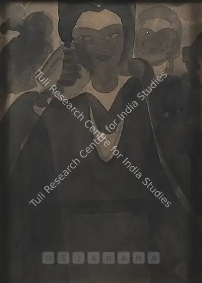 Gaganendranath Tagore (Artist), Devi Series, 1925, Painting