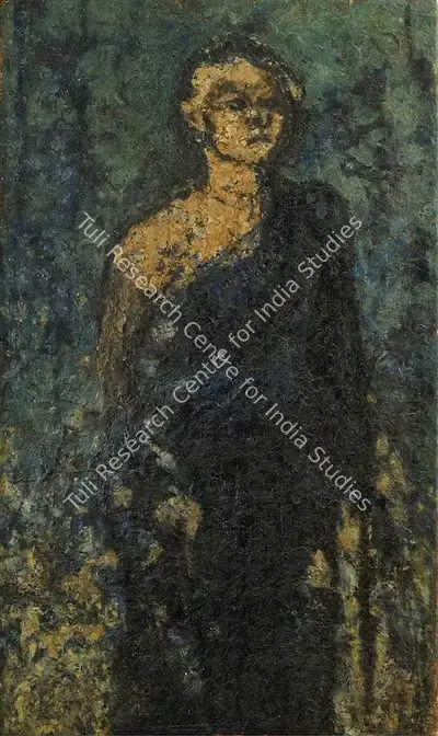 Baij, Ramkinkar (Artist). Untitled, n.d. | Painting, Os.Mum/19.01.08, 2008 · Osian's